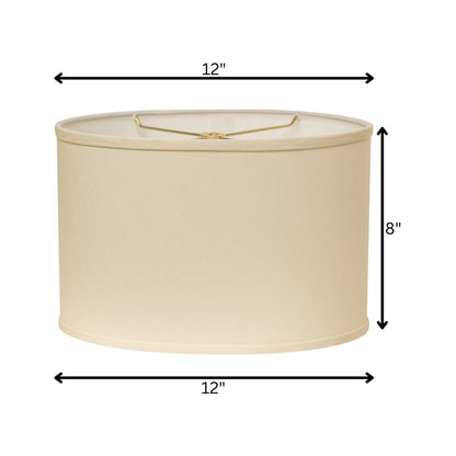 Ivory No Slub Innsbruck Oval Lamp Shade