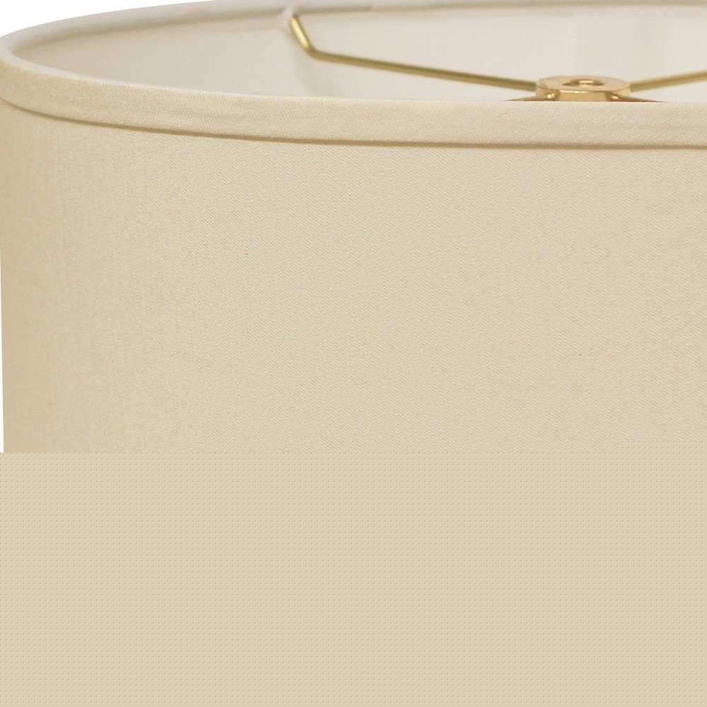 Ivory No Slub Innsbruck Oval Lamp Shade