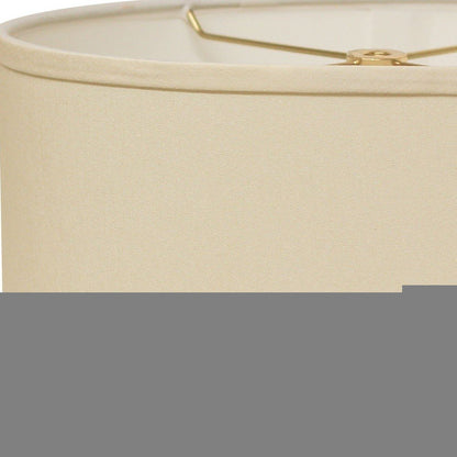 Ivory No Slub Innsbruck Oval Lamp Shade