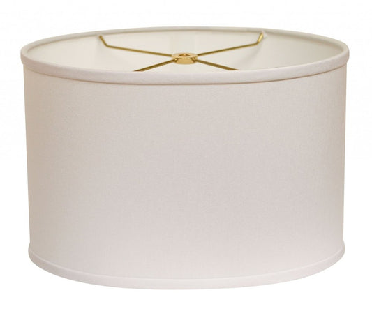 White No Slub Innsbruck Oval Lamp Shade