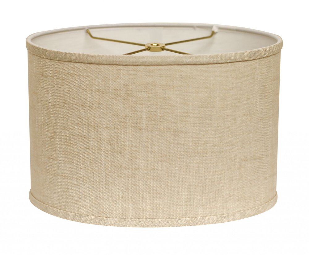 Light Yellow Linen Oval Lamp Shade