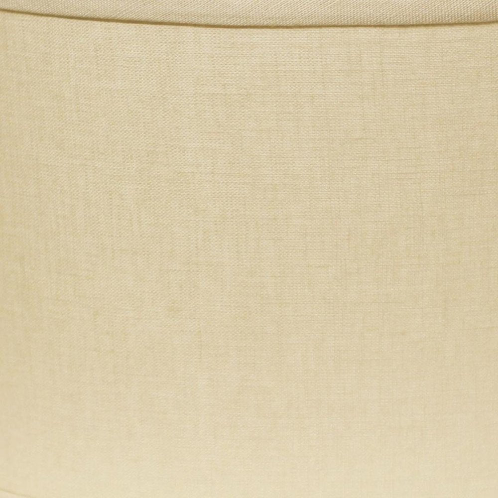 White Linen Oval Lamp Shade