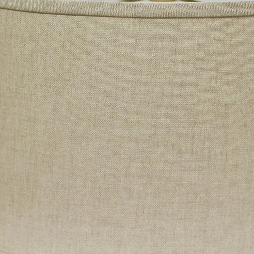 Dark Brown Linen Oval Lamp Shade