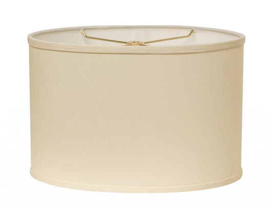 Ivory No Slub Innsbruck Oval Lamp Shade