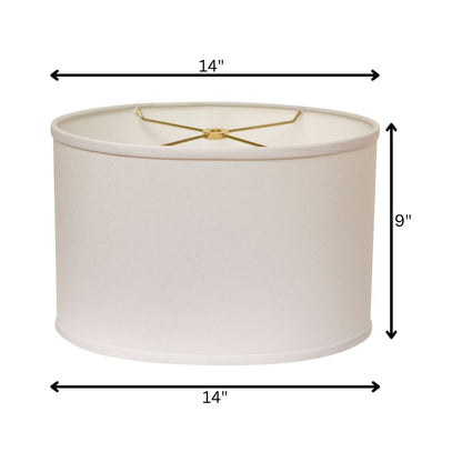 White No Slub Innsbruck Oval Lamp Shade