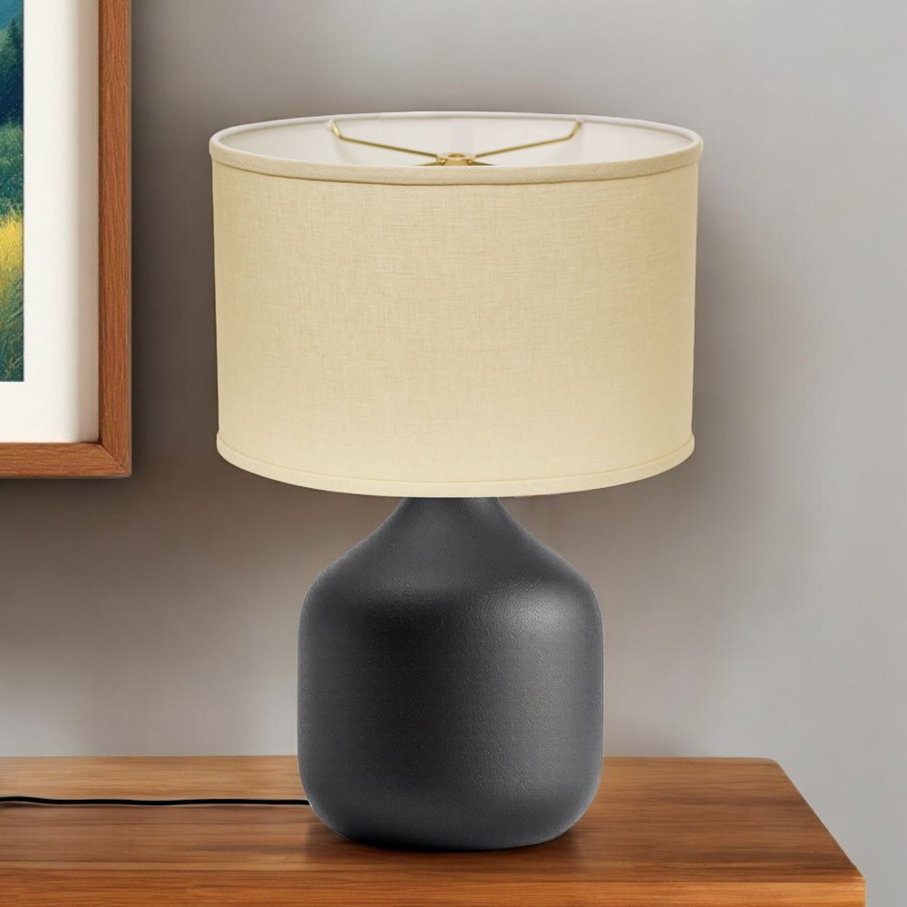 Beige Linen Oval Lamp Shade