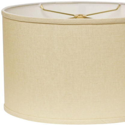 Beige Linen Oval Lamp Shade