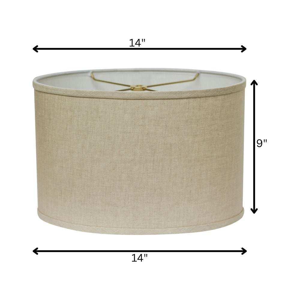 Beige Linen Oval Lamp Shade