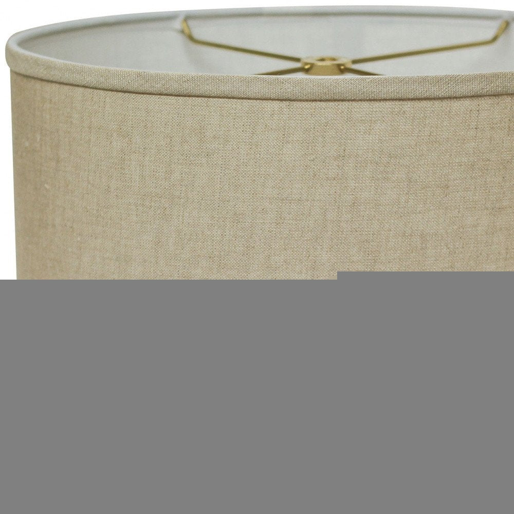Beige Linen Oval Lamp Shade