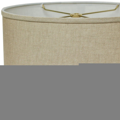 Beige Linen Oval Lamp Shade
