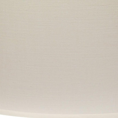 White Linen Oval Lamp Shade
