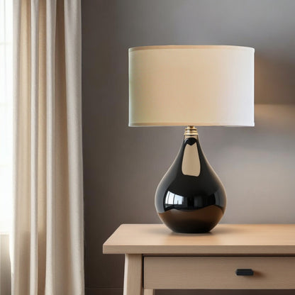18" Ivory Throwback Oval No Slub Lampshade