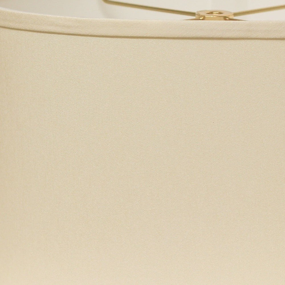 18" Ivory Throwback Oval No Slub Lampshade