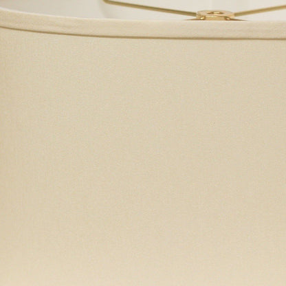 Ivory No Slub Innsbruck Oval Lamp Shade