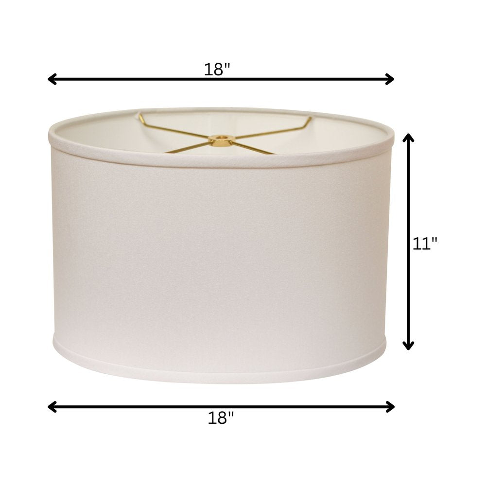 White No Slub Innsbruck Oval Lamp Shade