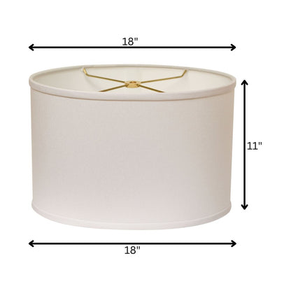 White No Slub Innsbruck Oval Lamp Shade