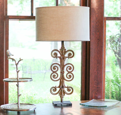 Light Yellow Linen Oval Lamp Shade