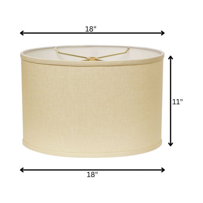 Beige Linen Oval Lamp Shade