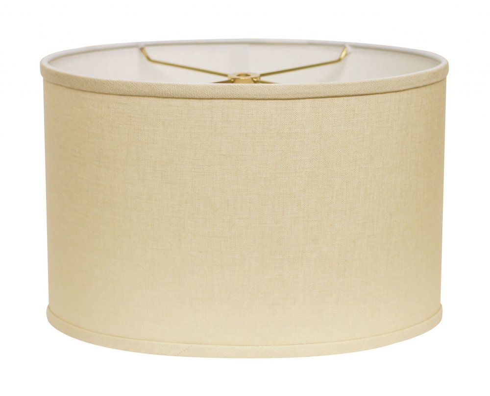Dark Brown Linen Oval Lamp Shade