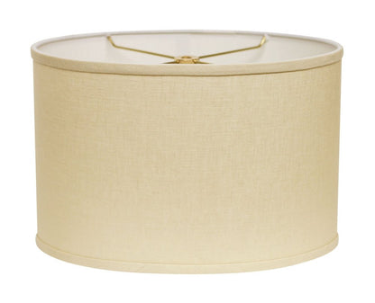 Dark Brown Linen Oval Lamp Shade