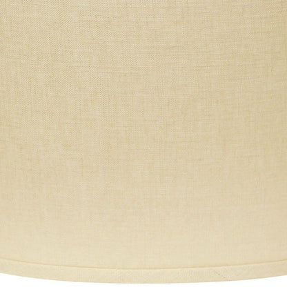 Dark Brown Linen Oval Lamp Shade