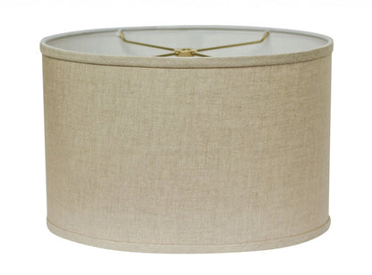 Beige Linen Oval Lamp Shade