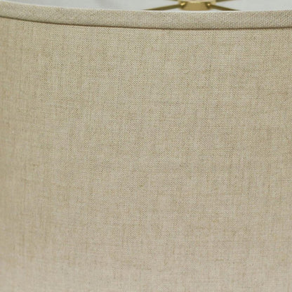 Dark Brown Linen Oval Lamp Shade