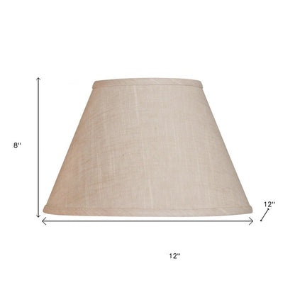 Light Yellow Linen Empire Lamp Shade