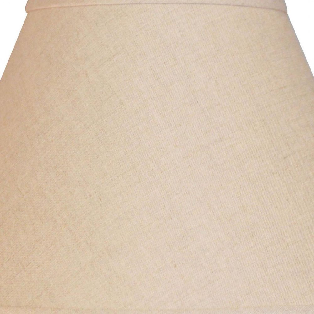 White Linen Empire Lamp Shade