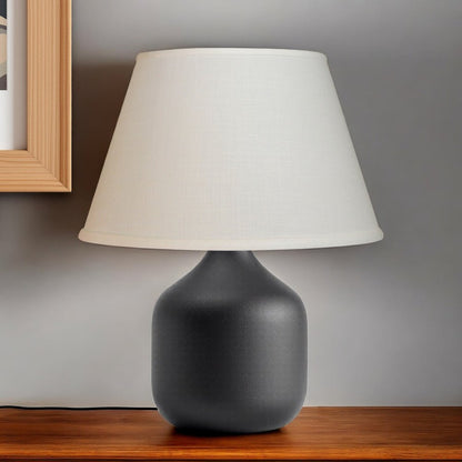 White Linen Empire Lamp Shade