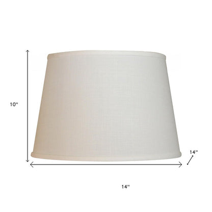 White Linen Empire Lamp Shade