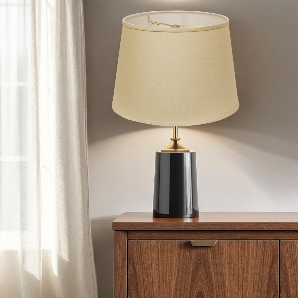 Beige Linen Empire Lamp Shade