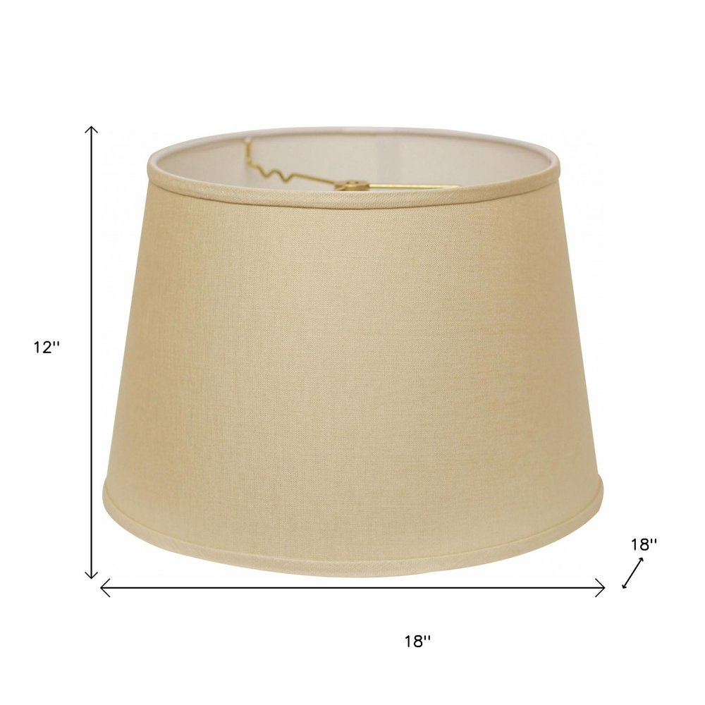 Beige Linen Empire Lamp Shade