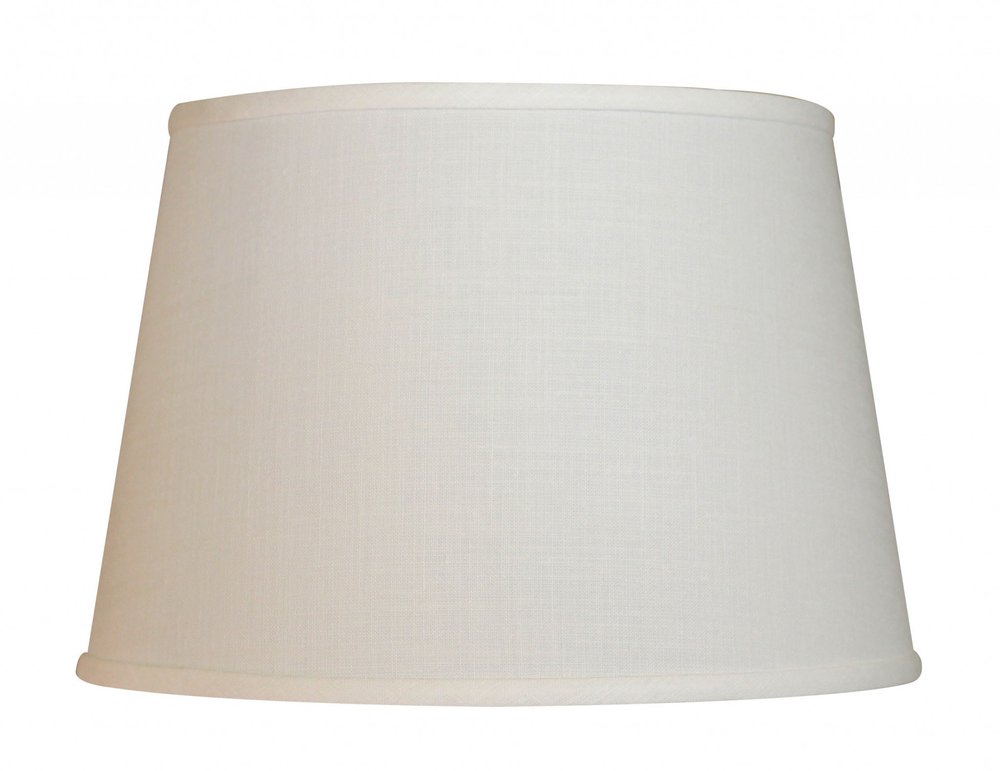 White Linen Empire Lamp Shade