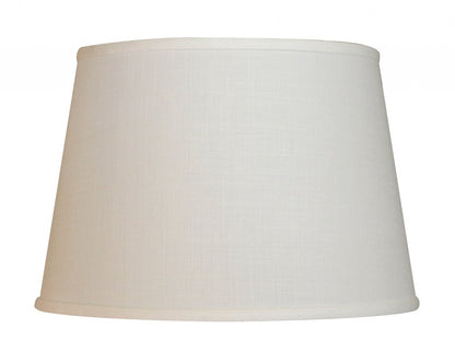 White Linen Empire Lamp Shade