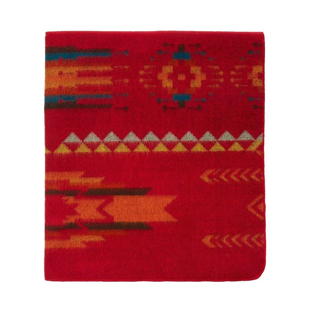 Ultra Soft Red Southwest Handmade Throw Blanket