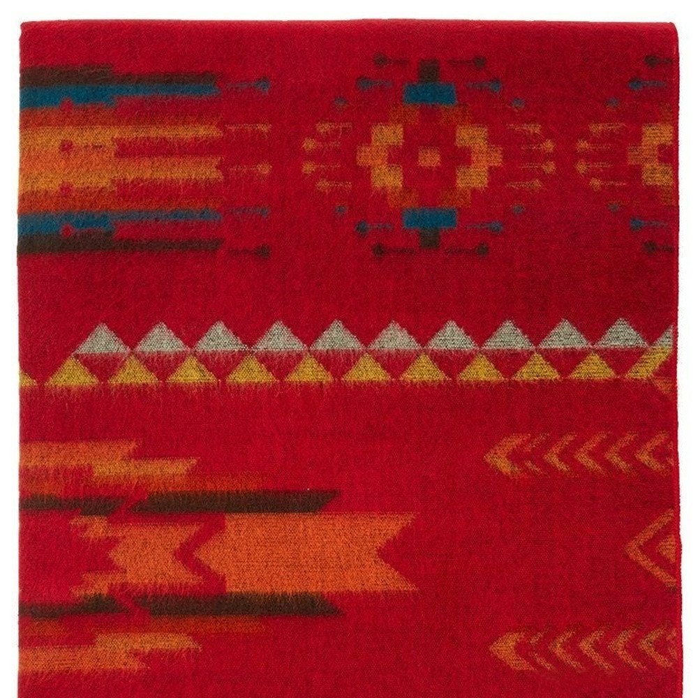 Ultra Soft Red Southwest Handmade Throw Blanket
