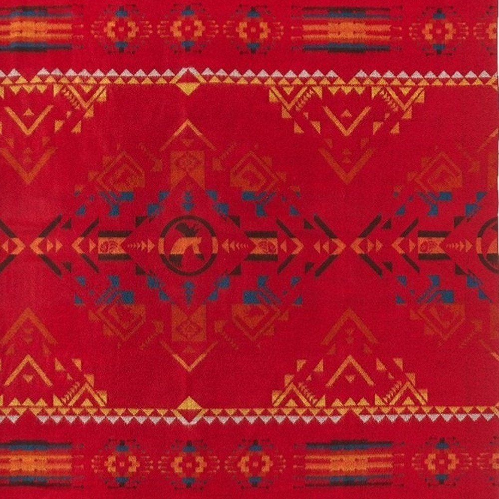 Ultra Soft Red Southwest Handmade Throw Blanket