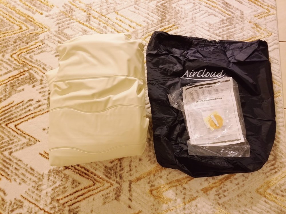 Dreamy Golden Inflatable Queen Size Air Mattress