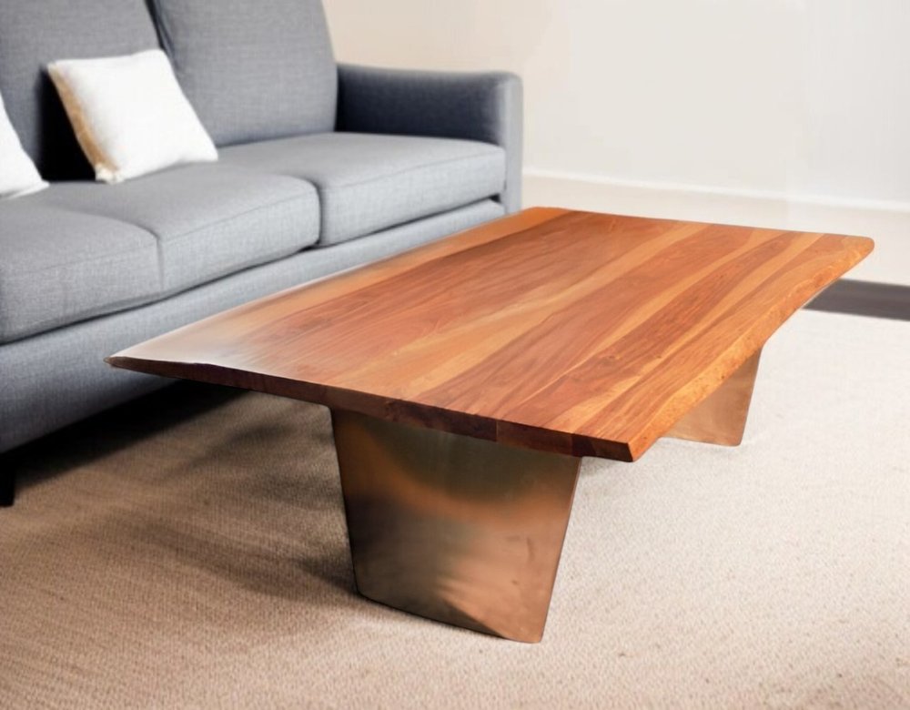31" Natural Solid Wood Coffee Table