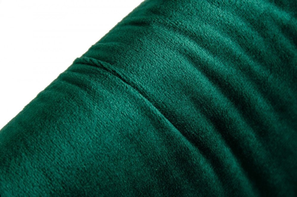 Set of Two Green and Black Upholstered Fabric Dining Side Chairs
