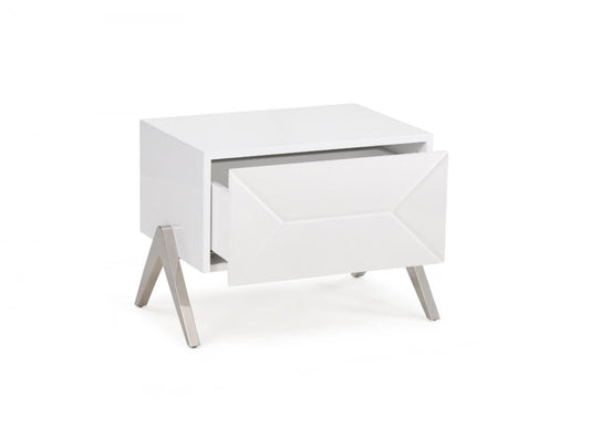 19" Wood One Drawer Nightstand
