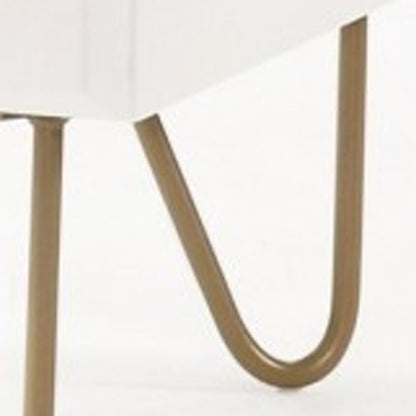 18" Wood Two Drawer Nightstand