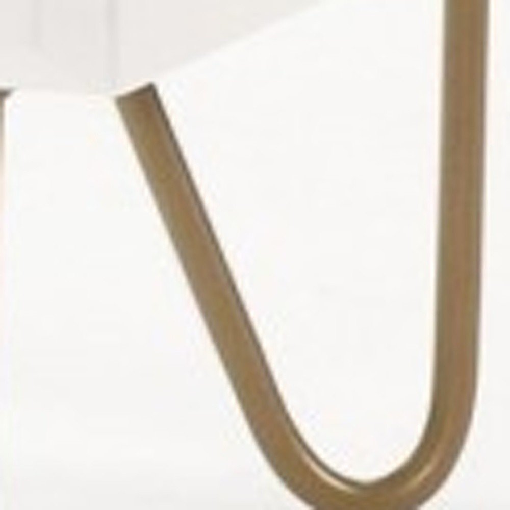 18" Wood Two Drawer Nightstand