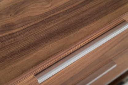 22" Wood Two Drawer Nightstand