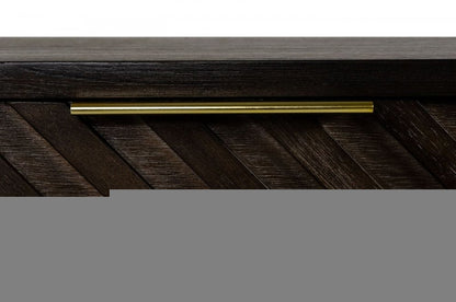 24" Solid Wood and Wood Two Drawer Nightstand