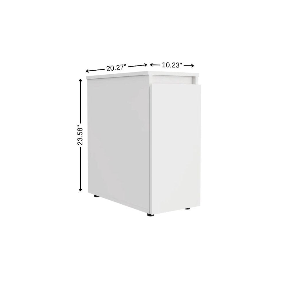 10" White Wood Freestanding Bathroom Vanity