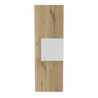 Light Oak and White Multi Purpose Vertical Hanging Cabinet