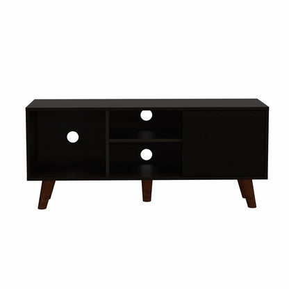 45" Black Open Shelving TV Stand