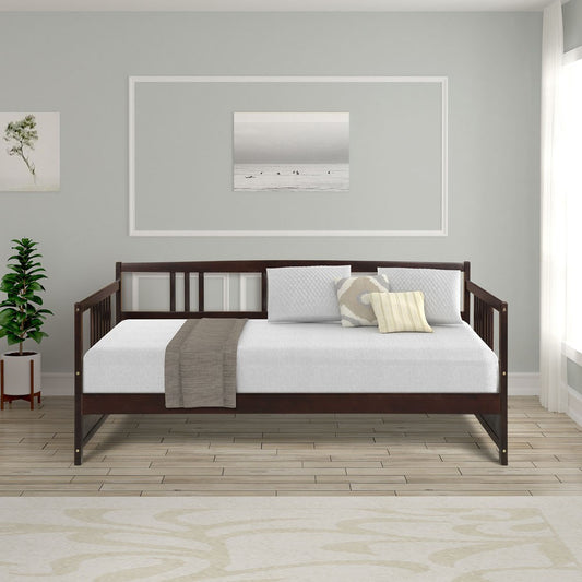 White Wood Twin Bed Frame